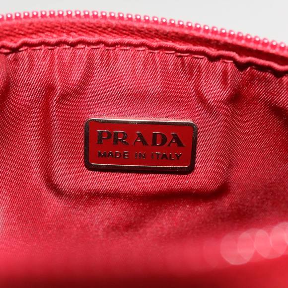 PRADA Accessory Pouch Nylon Red Auth 44108 - Picture 10 of 16